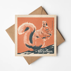 Red Squirrel greeting card