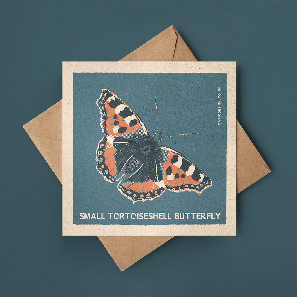 Tortoiseshell Butterfly greeting card