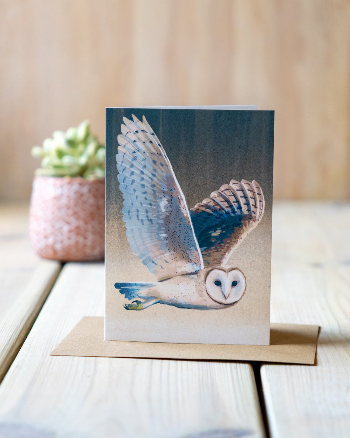 Barn Owl - A6 Greeting Card