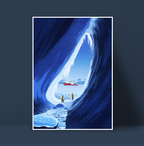 Antarctic Ice Grotto - Terra Nova/ RRS Sir David Attenborough print