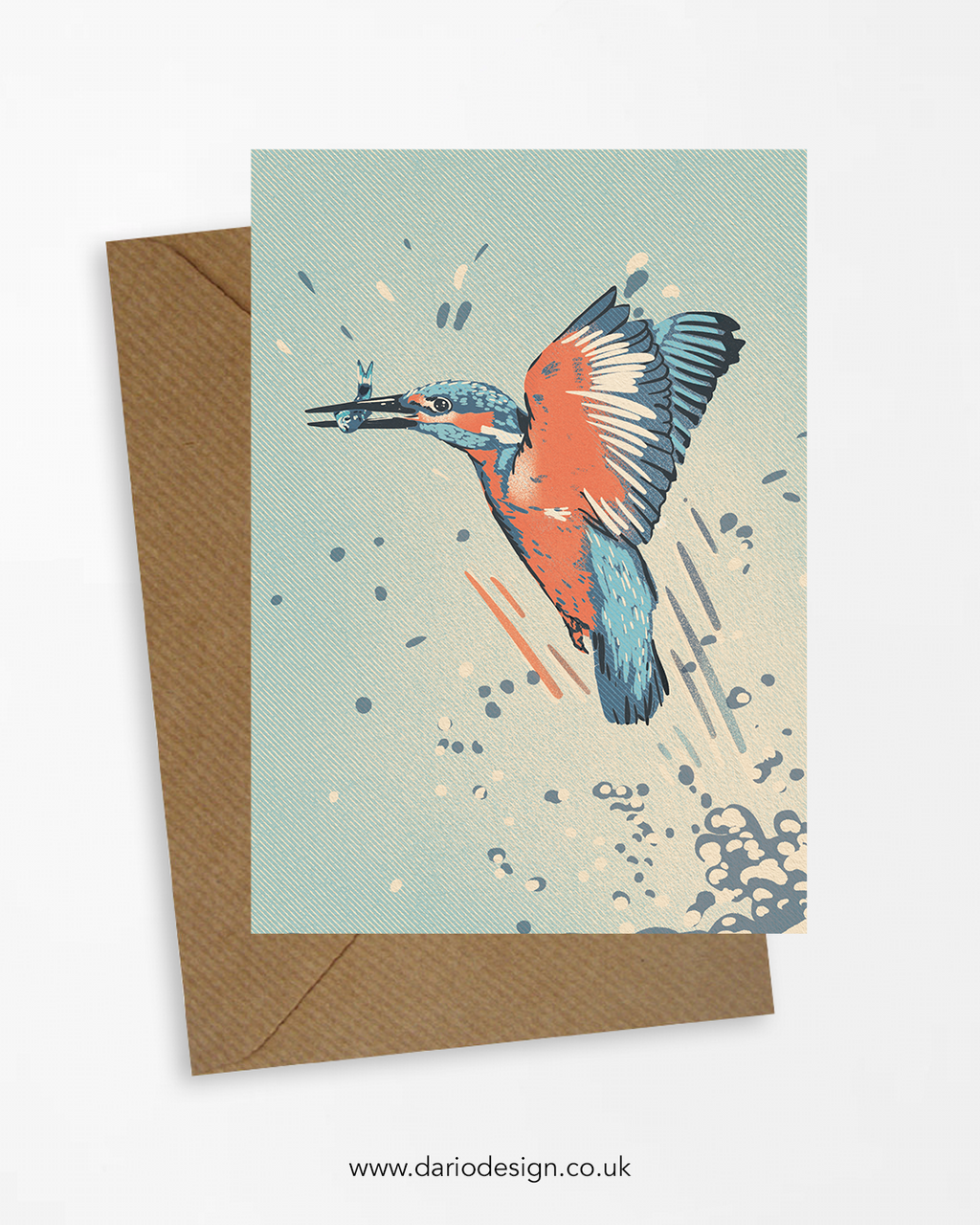 Kingfisher - A6 Greeting Card