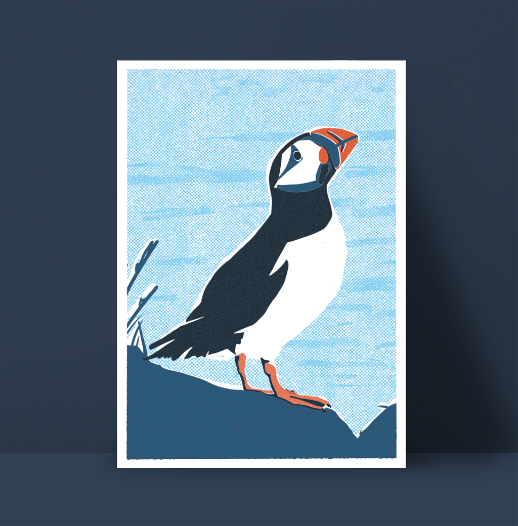 Puffin print