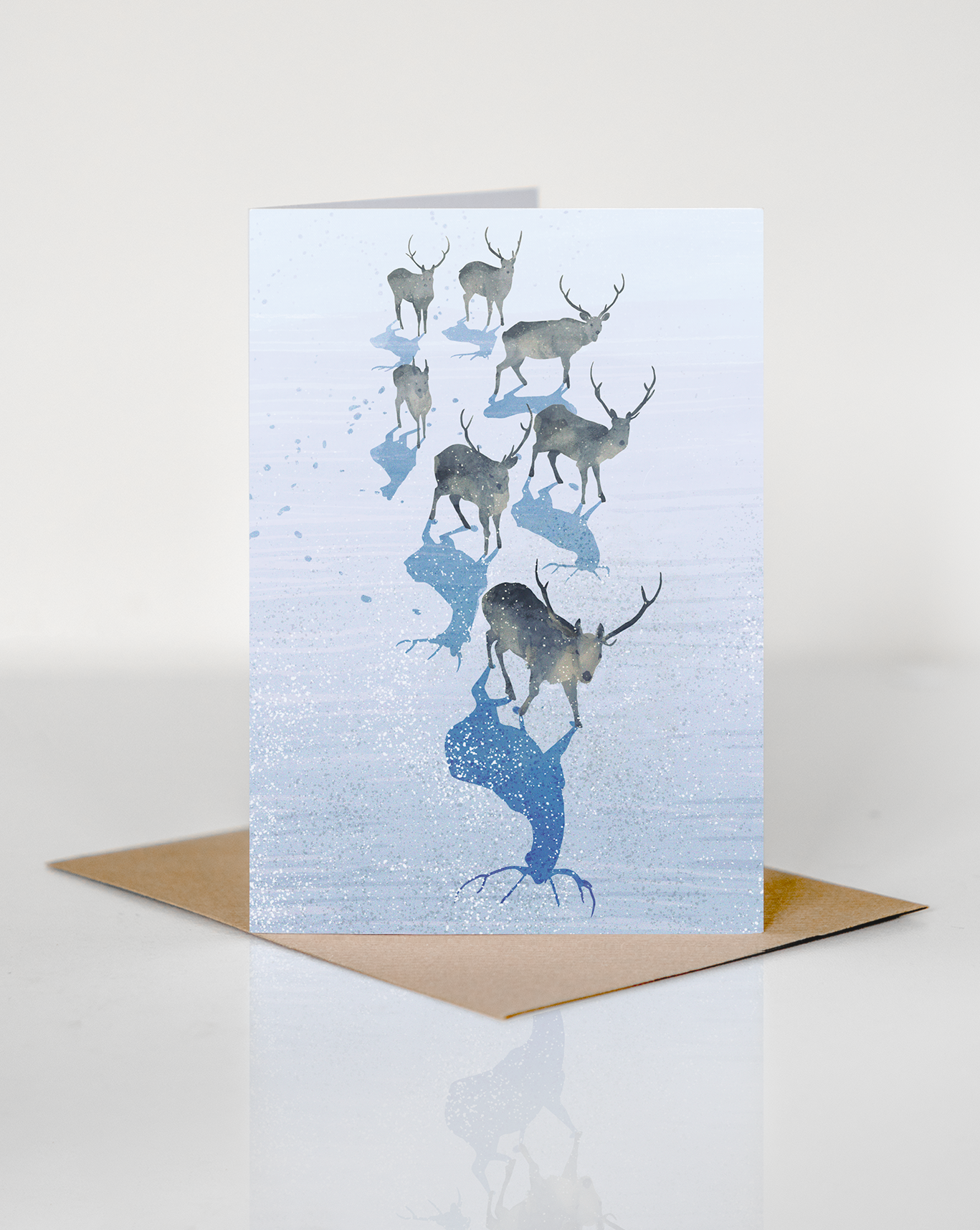 Reindeer greeting card