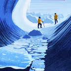 Antarctic Ice Grotto - Terra Nova/ RRS Sir David Attenborough print