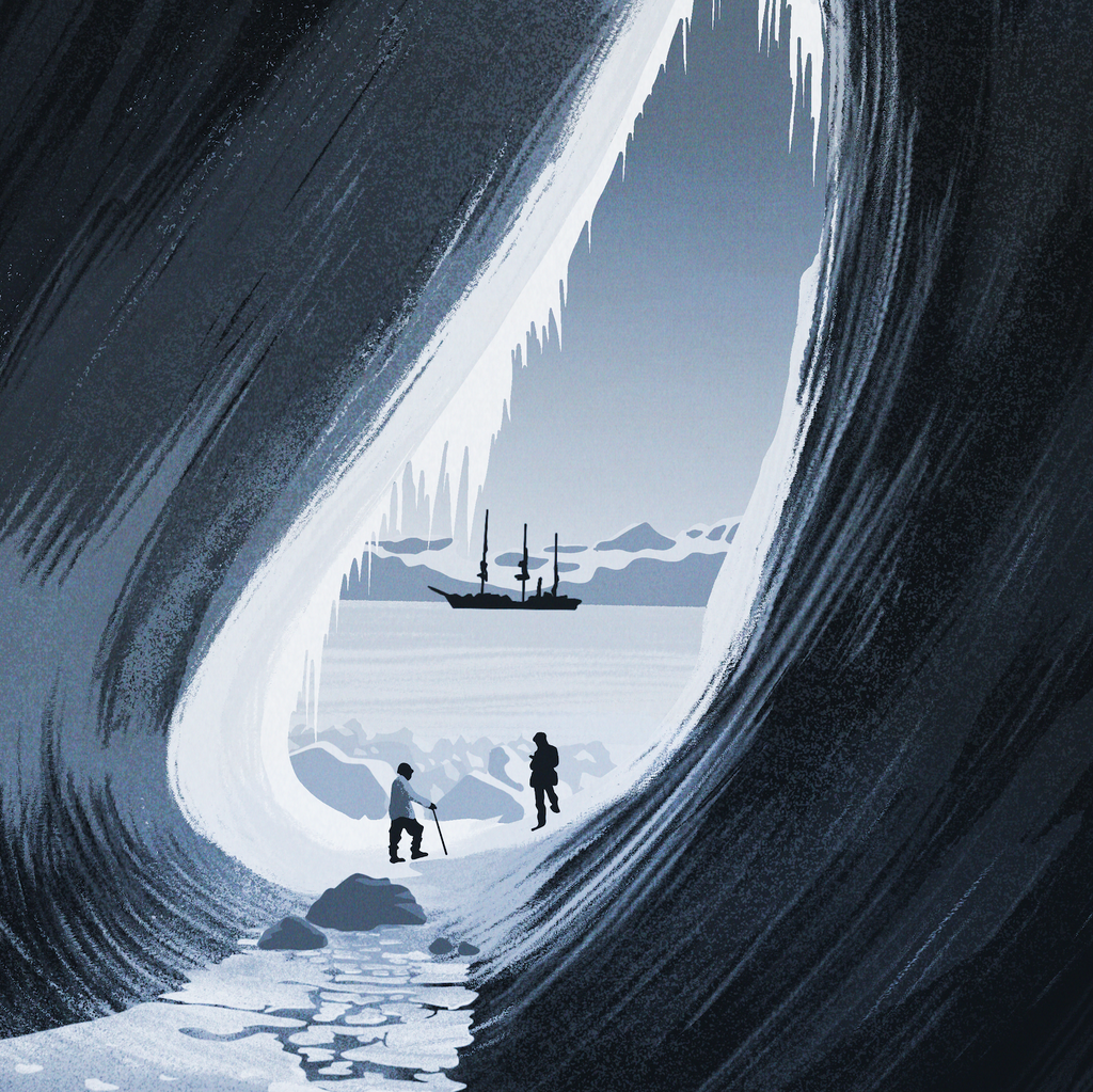Antarctic Ice Grotto - Terra Nova/ RRS Sir David Attenborough print