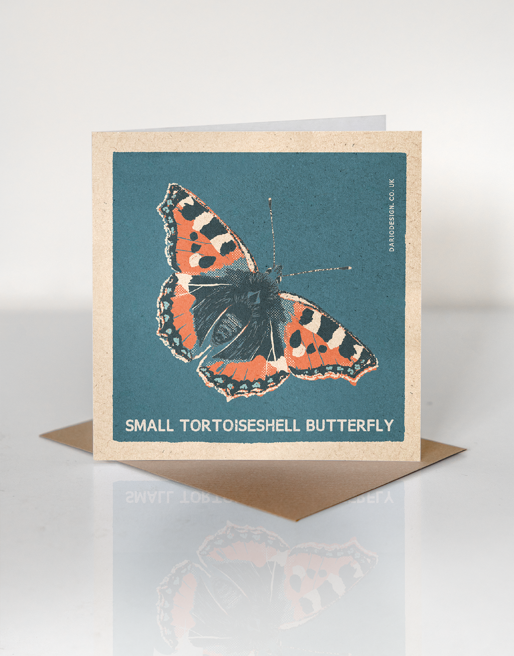 Tortoiseshell Butterfly greeting card