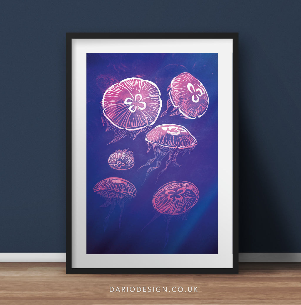 Moon Jellyfish print