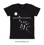 Midnight Orca - Killer Whale T-shirt. Organic cotton tee