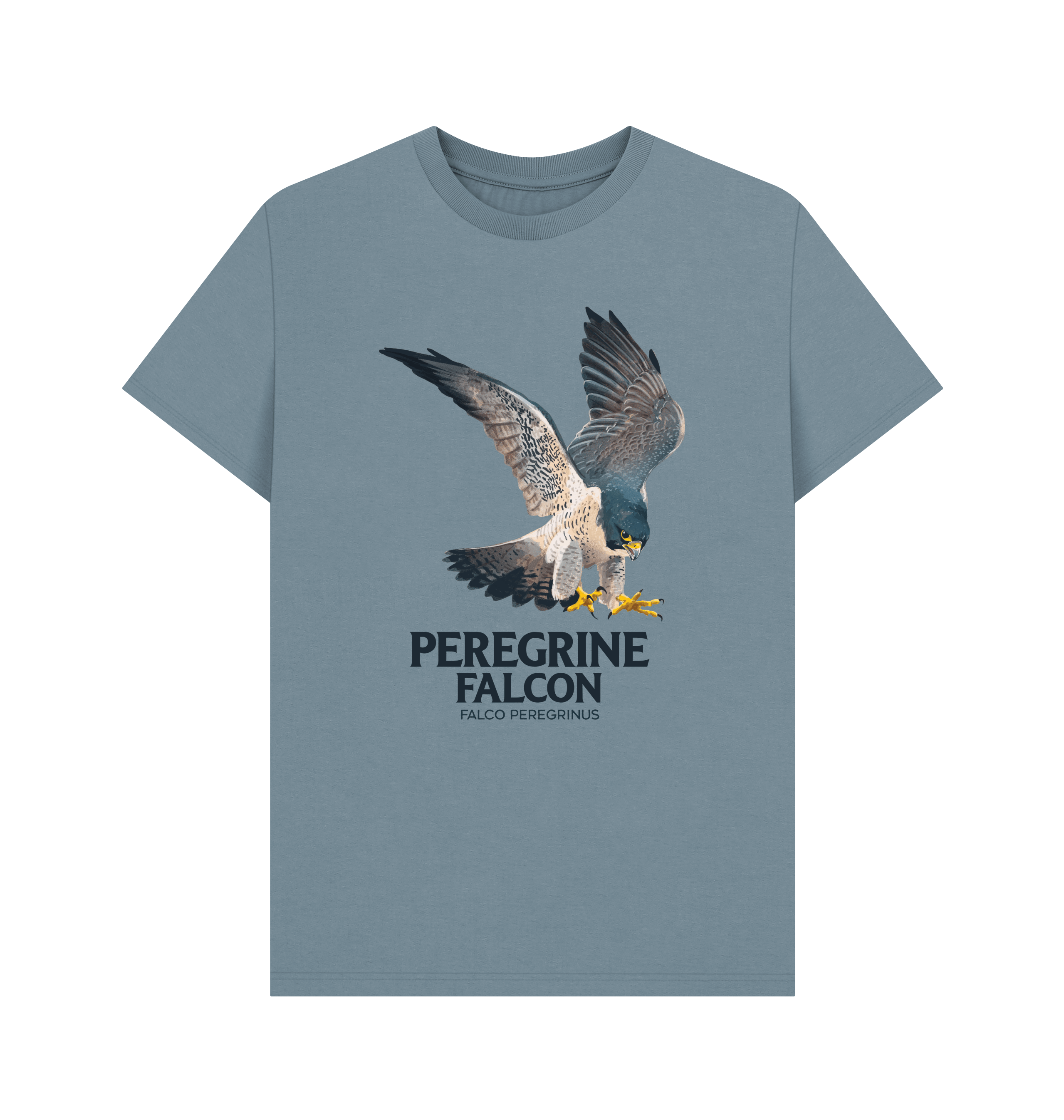 Stone Blue Printed T-shirt Front
