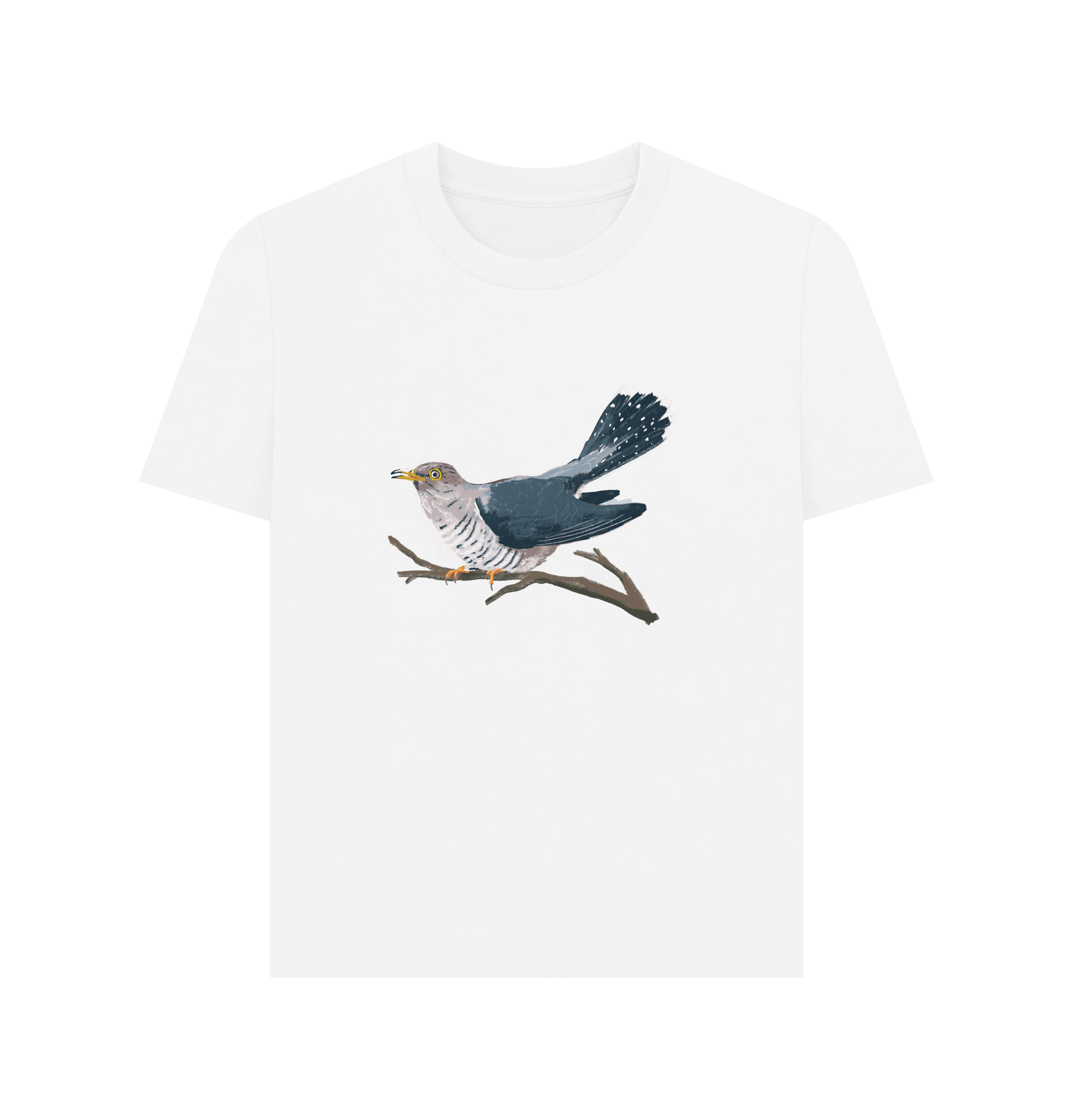 White Printed T-shirt Front