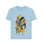 Milky Blue Printed T-shirt Front