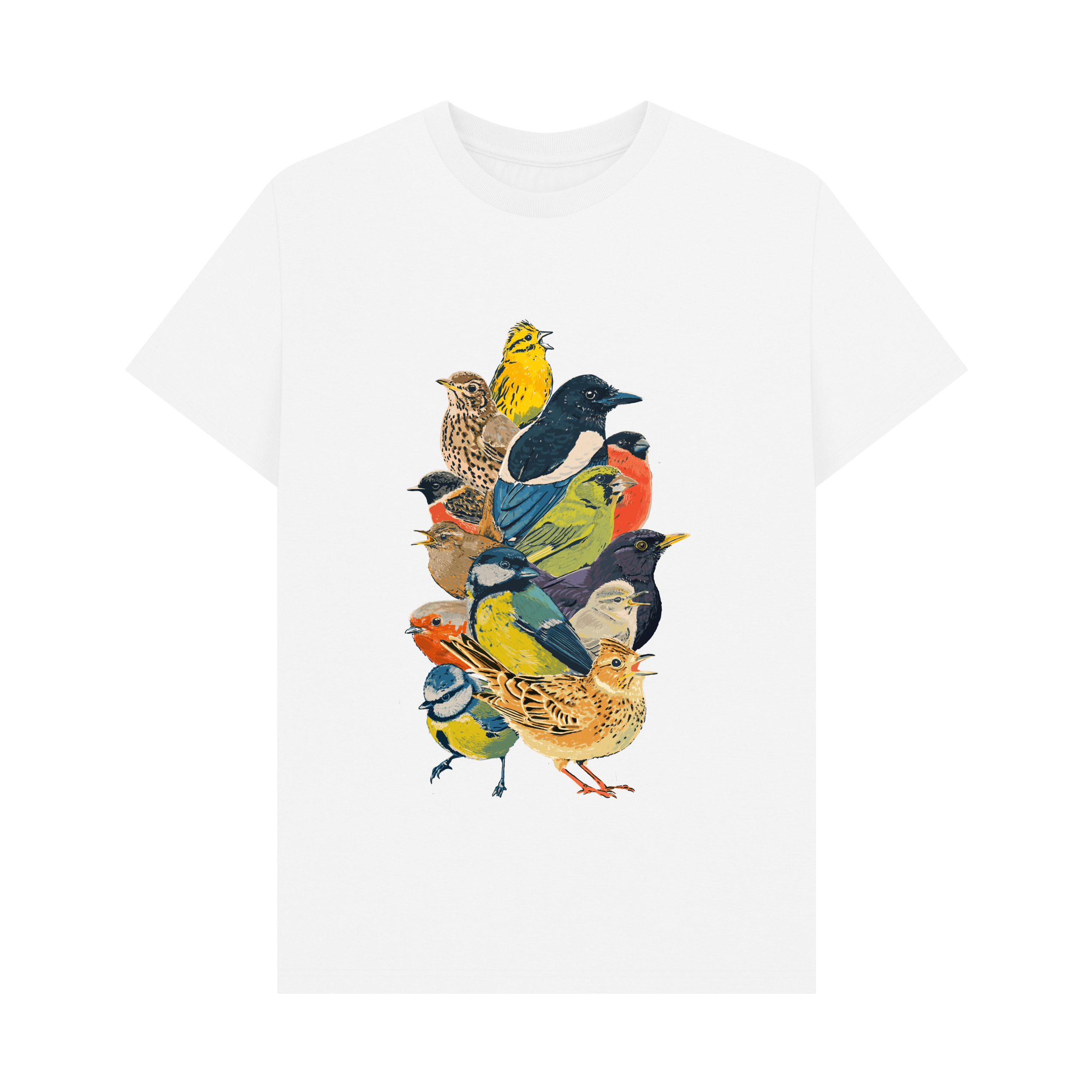 White Printed T-shirt Front