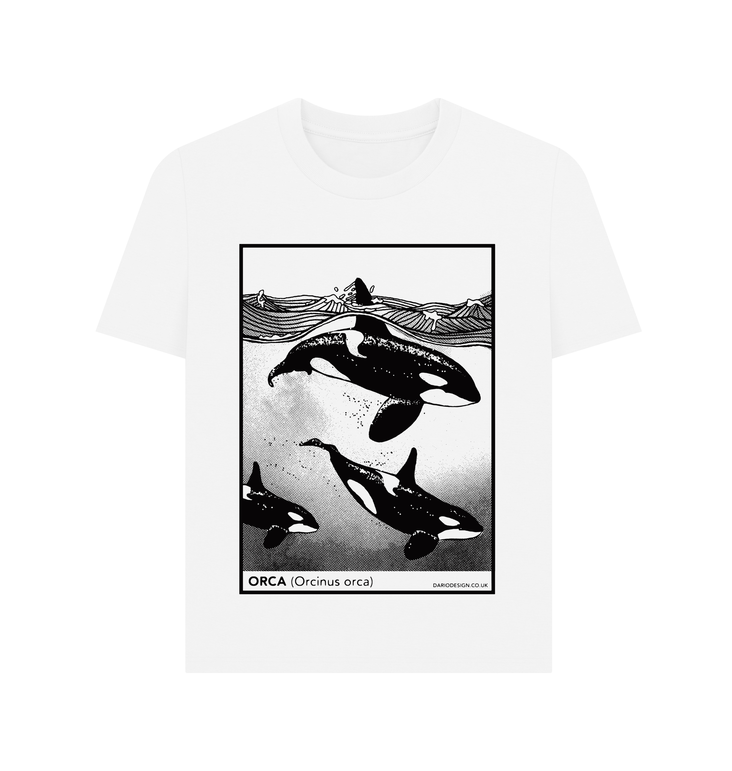 White Printed T-shirt Front