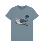 Stone Blue Printed T-shirt Front