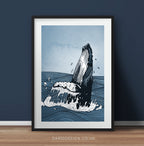 Humpback Whale breaching print
