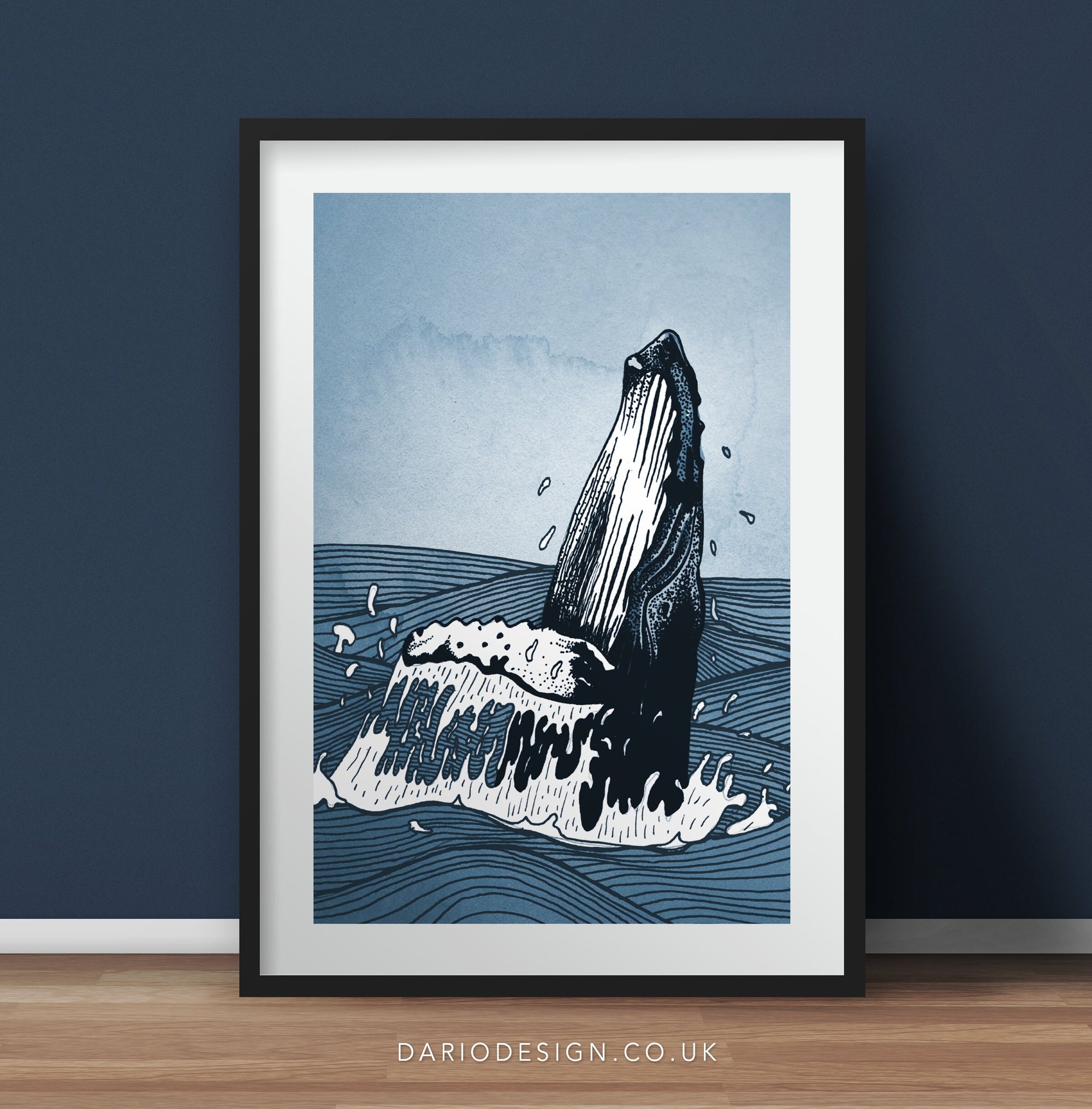 Humpback Whale breaching print