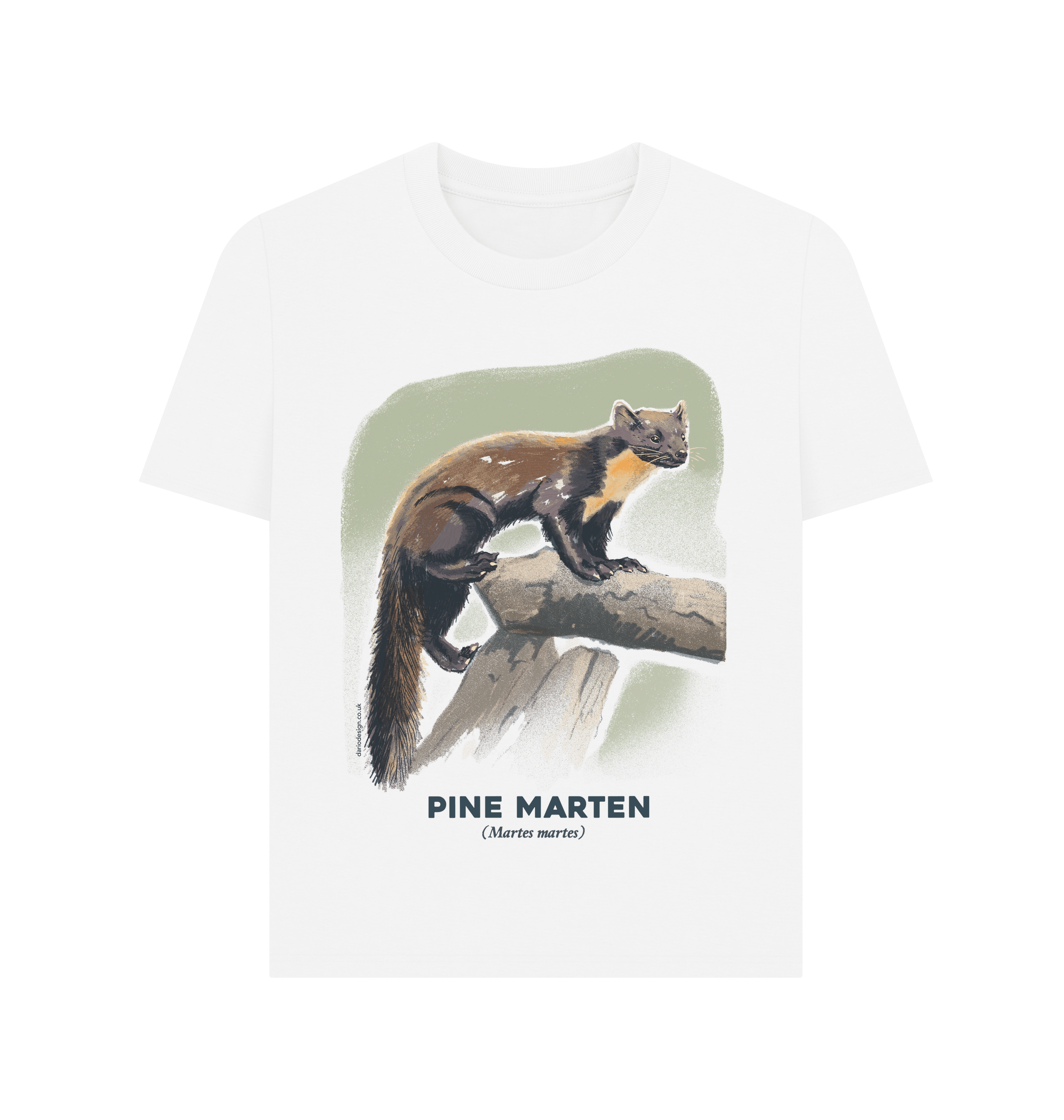White Printed T-shirt Front