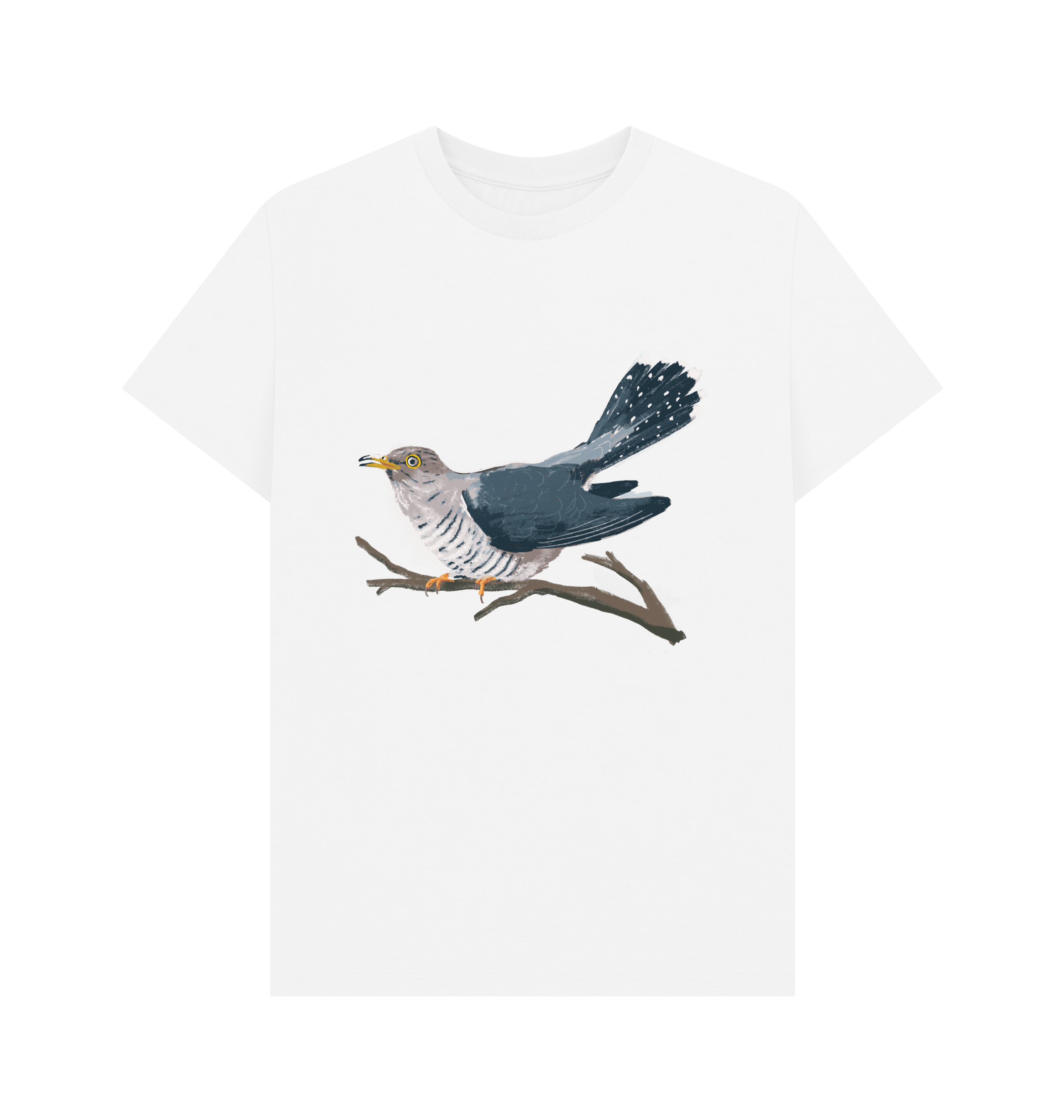 White Printed T-shirt Front