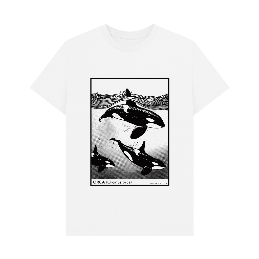 White Printed T-shirt Front