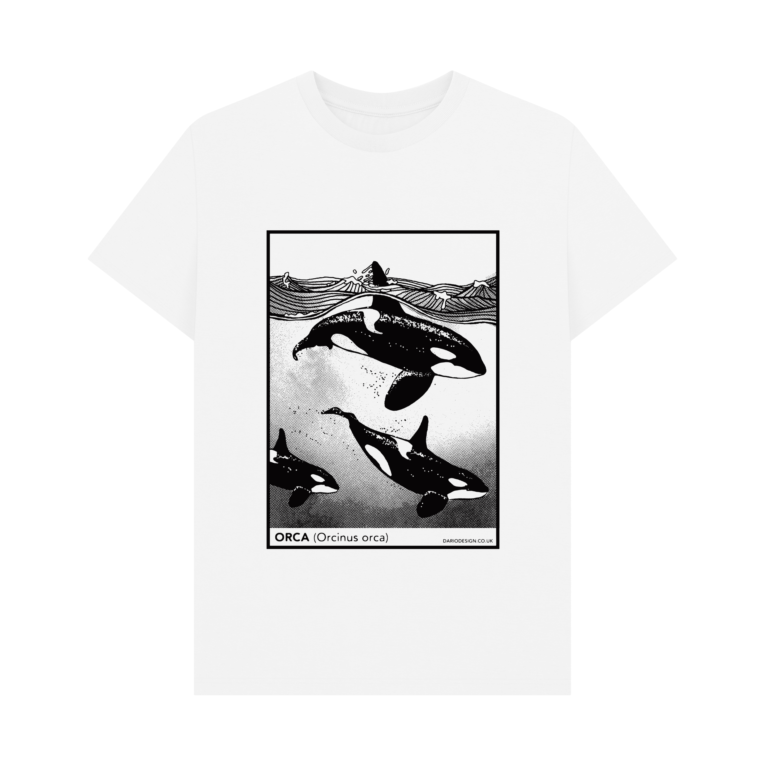 White Printed T-shirt Front