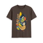 Chocolate Printed T-shirt Front