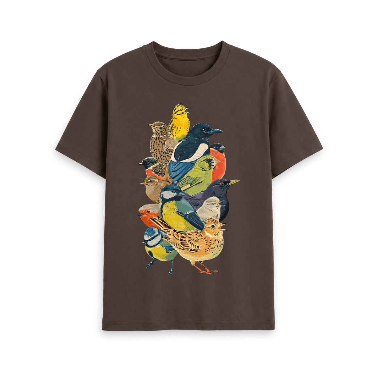 Chocolate Printed T-shirt Front