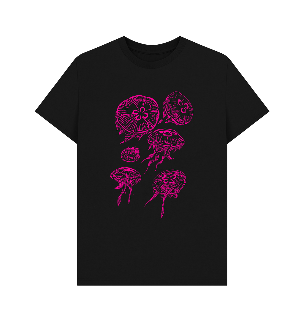 Black Printed T-shirt Front