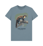 Stone Blue Printed T-shirt Front