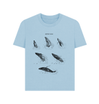 Milky Blue Printed T-shirt Front