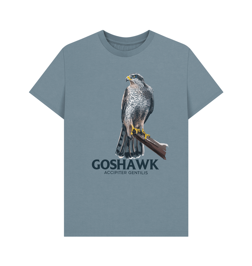 Stone Blue Printed T-shirt Front