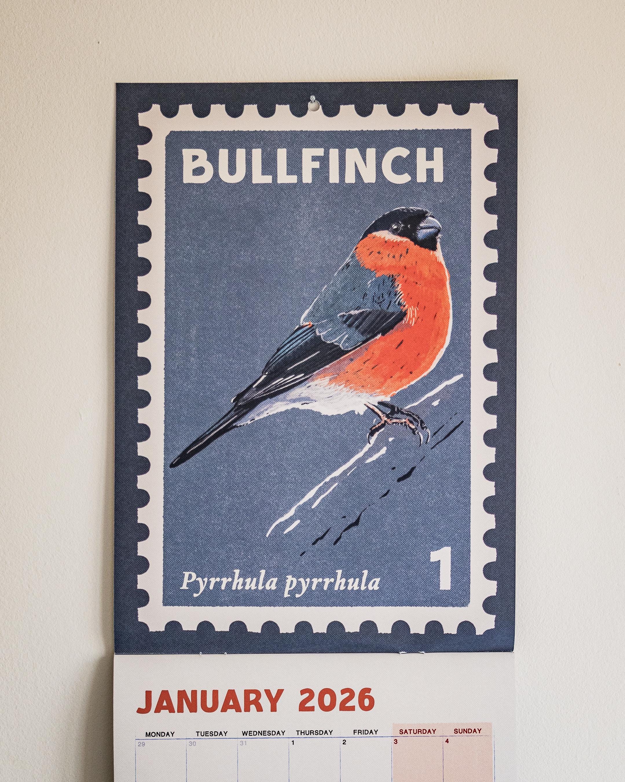 Songbirds - 2026 retro illustrated calendar