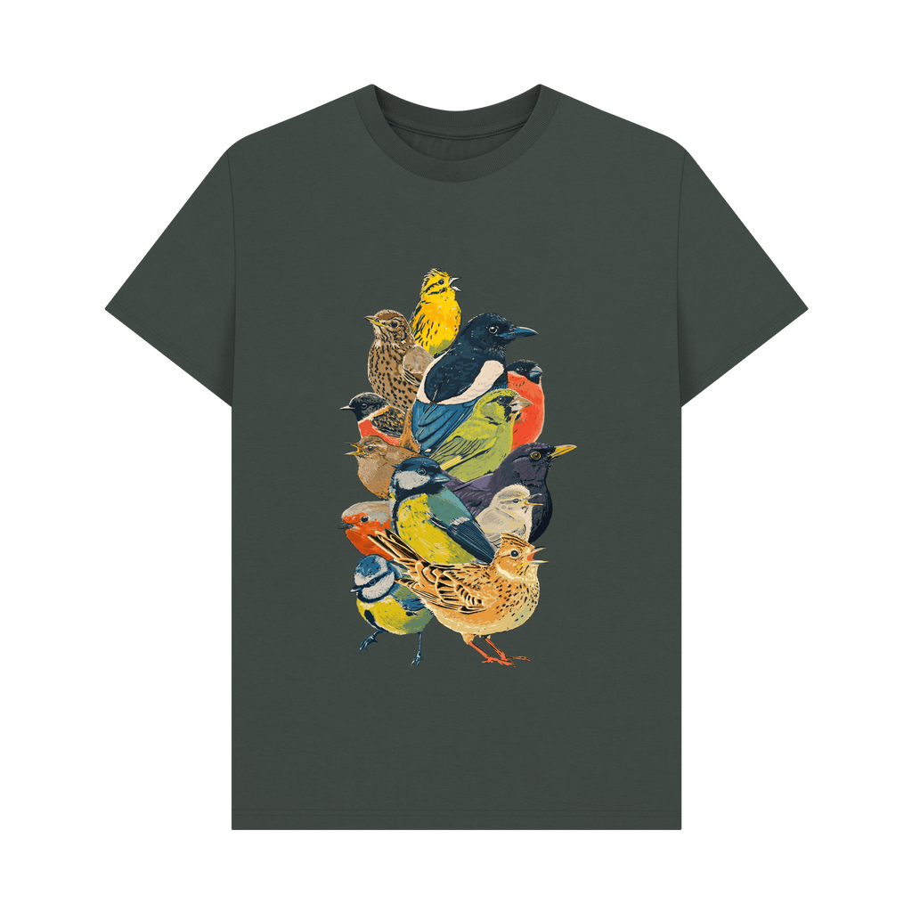 Dark Grey Printed T-shirt Front