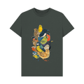 Dark Grey Printed T-shirt Front