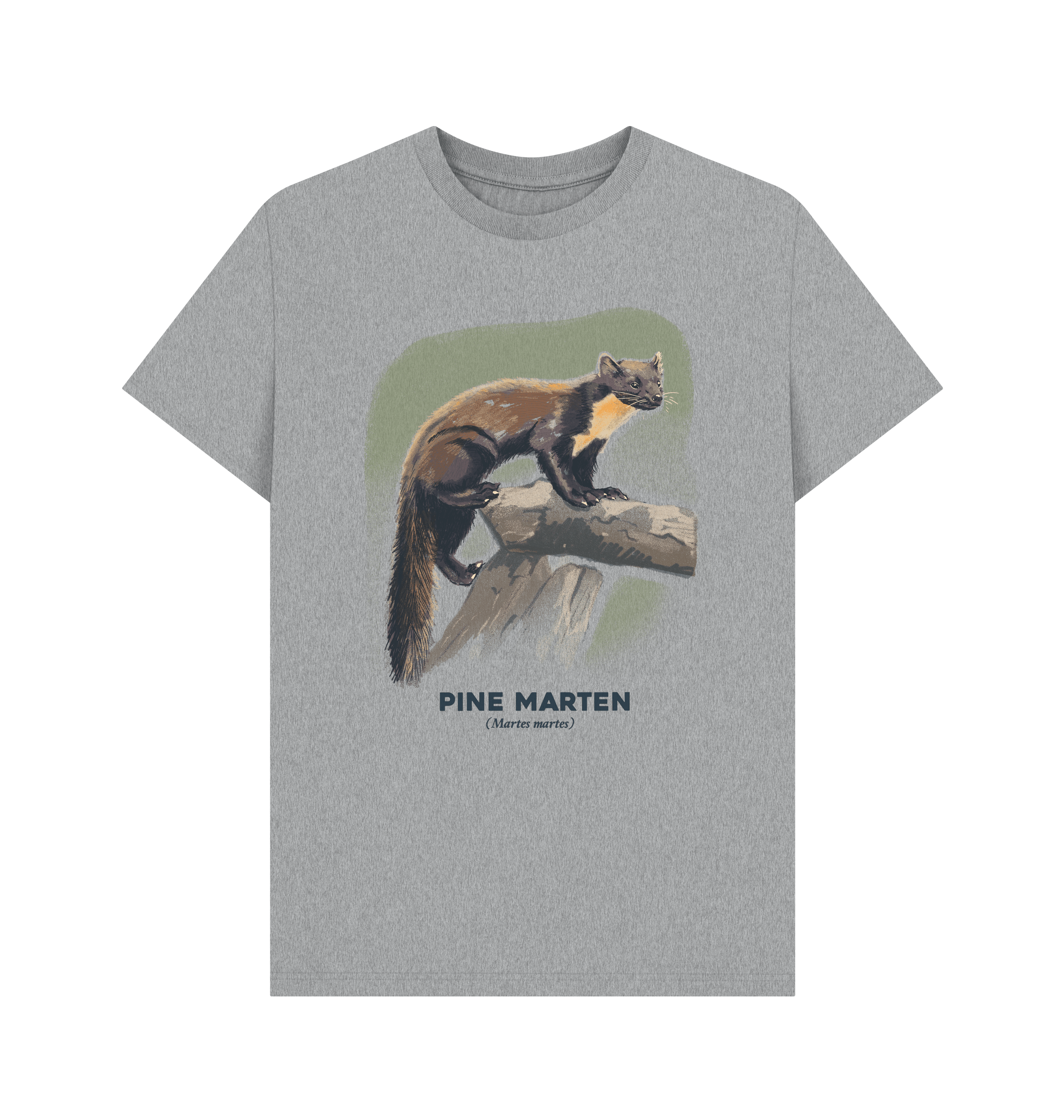 Athletic Grey Printed T-shirt Front