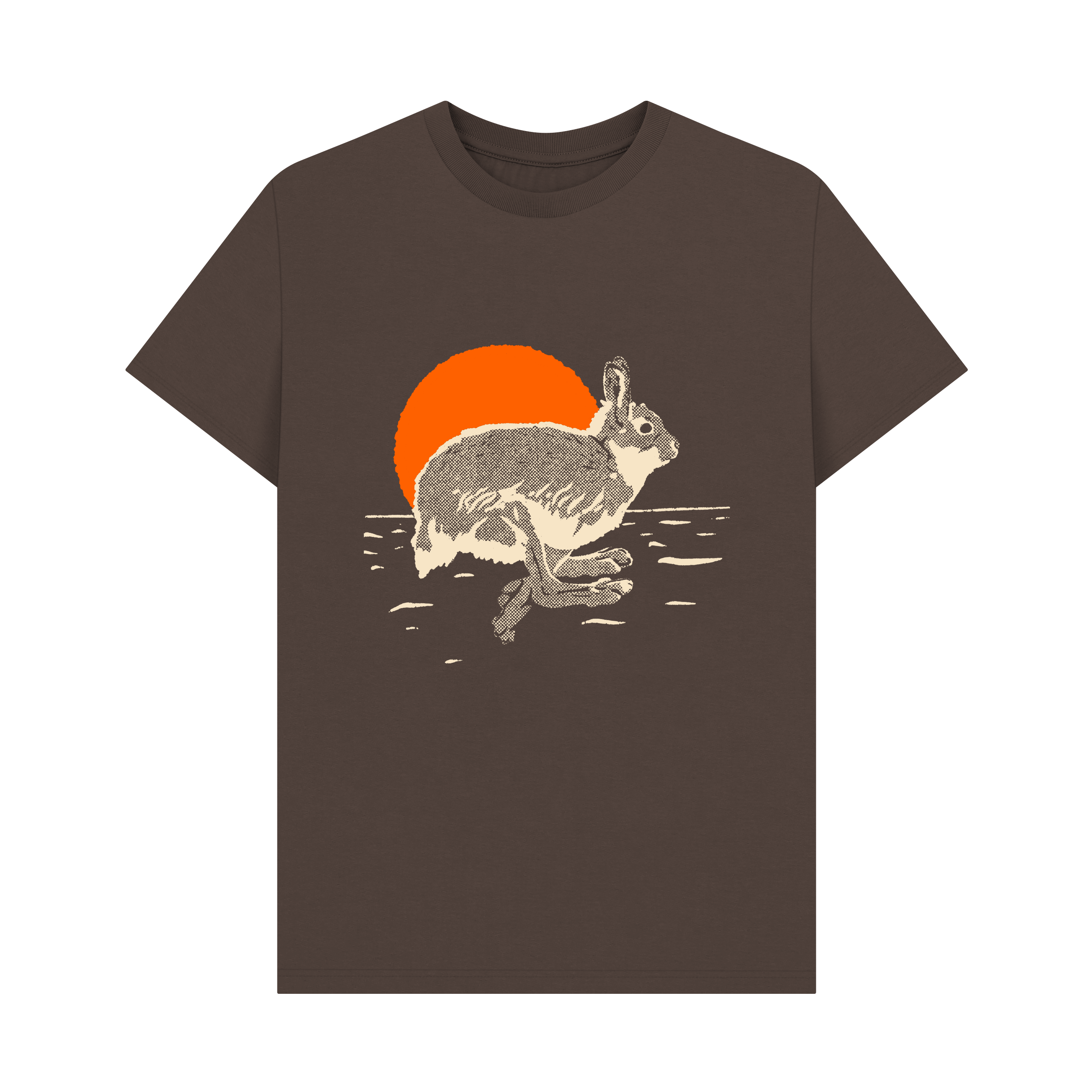 Chocolate Printed T-shirt Front