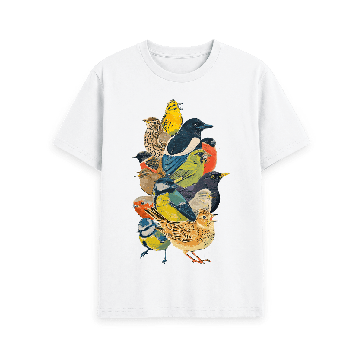 White Printed T-shirt Front