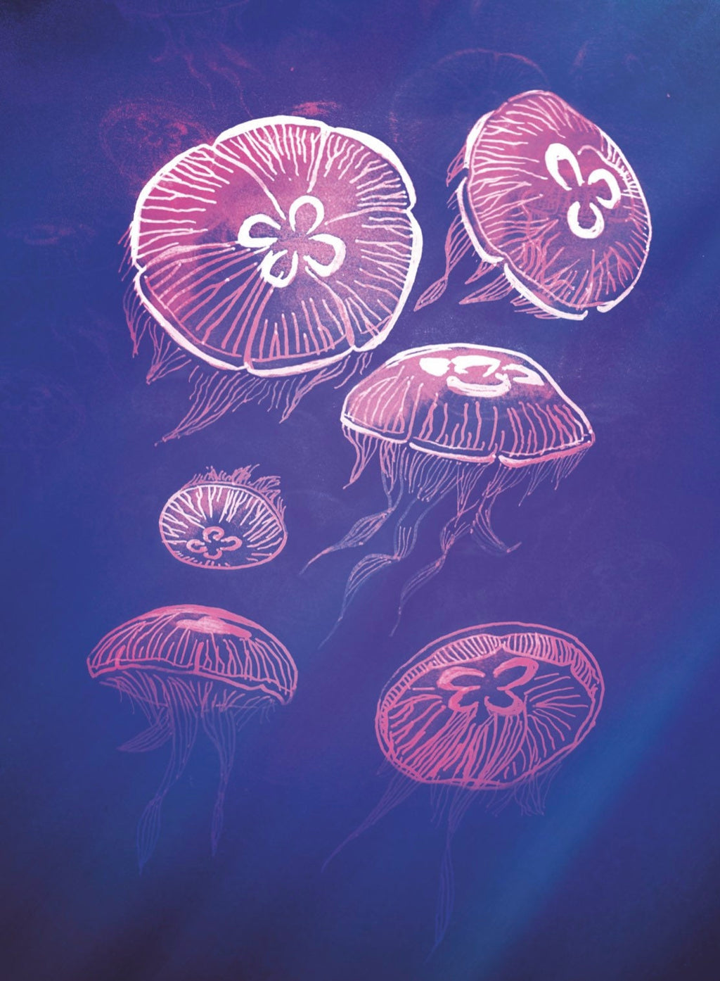 Moon Jellyfish print