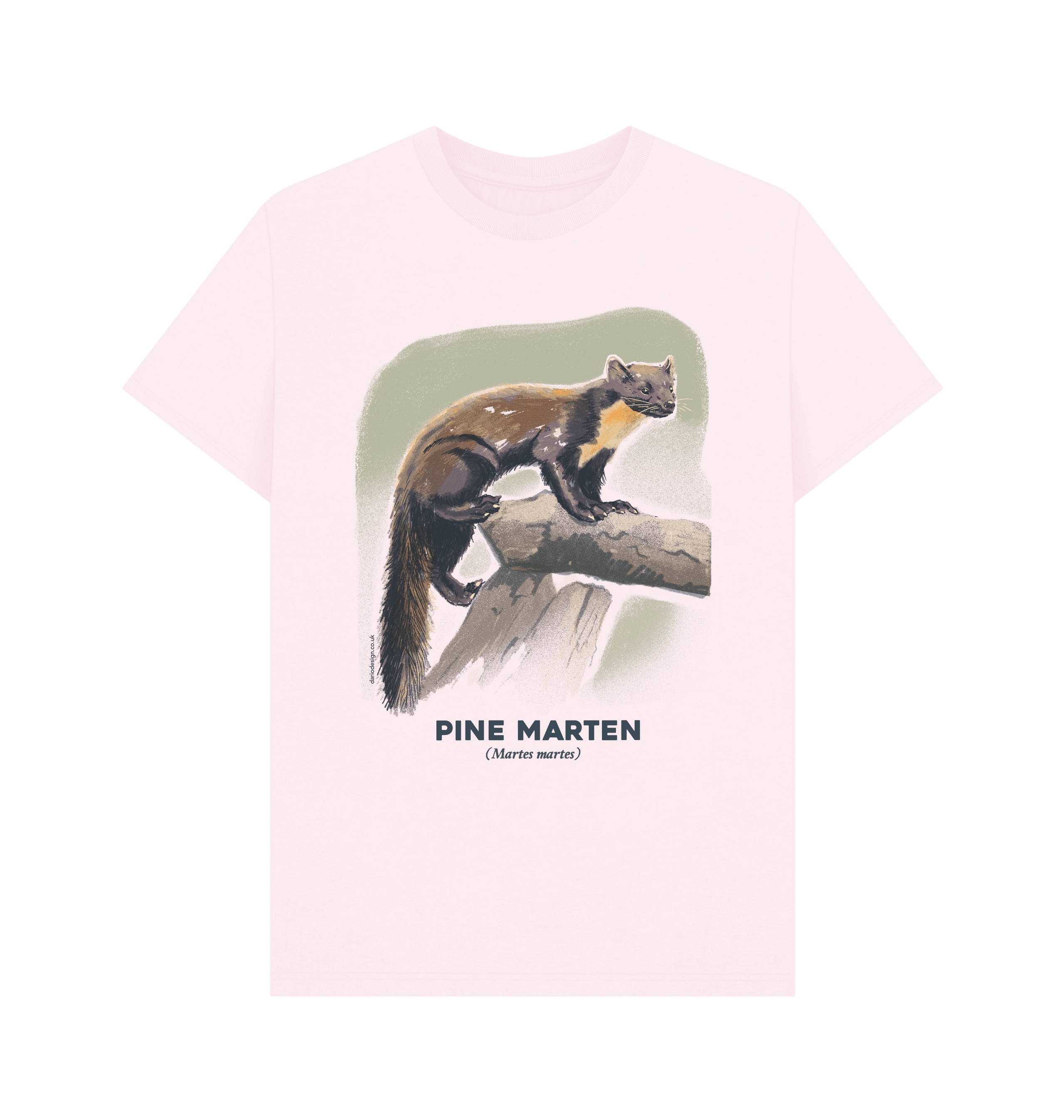 Pink Printed T-shirt Front