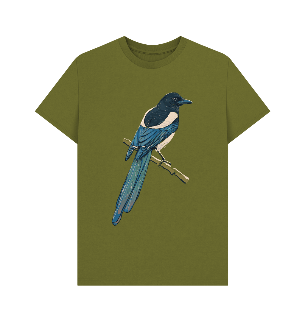 Moss Green Printed T-shirt Front