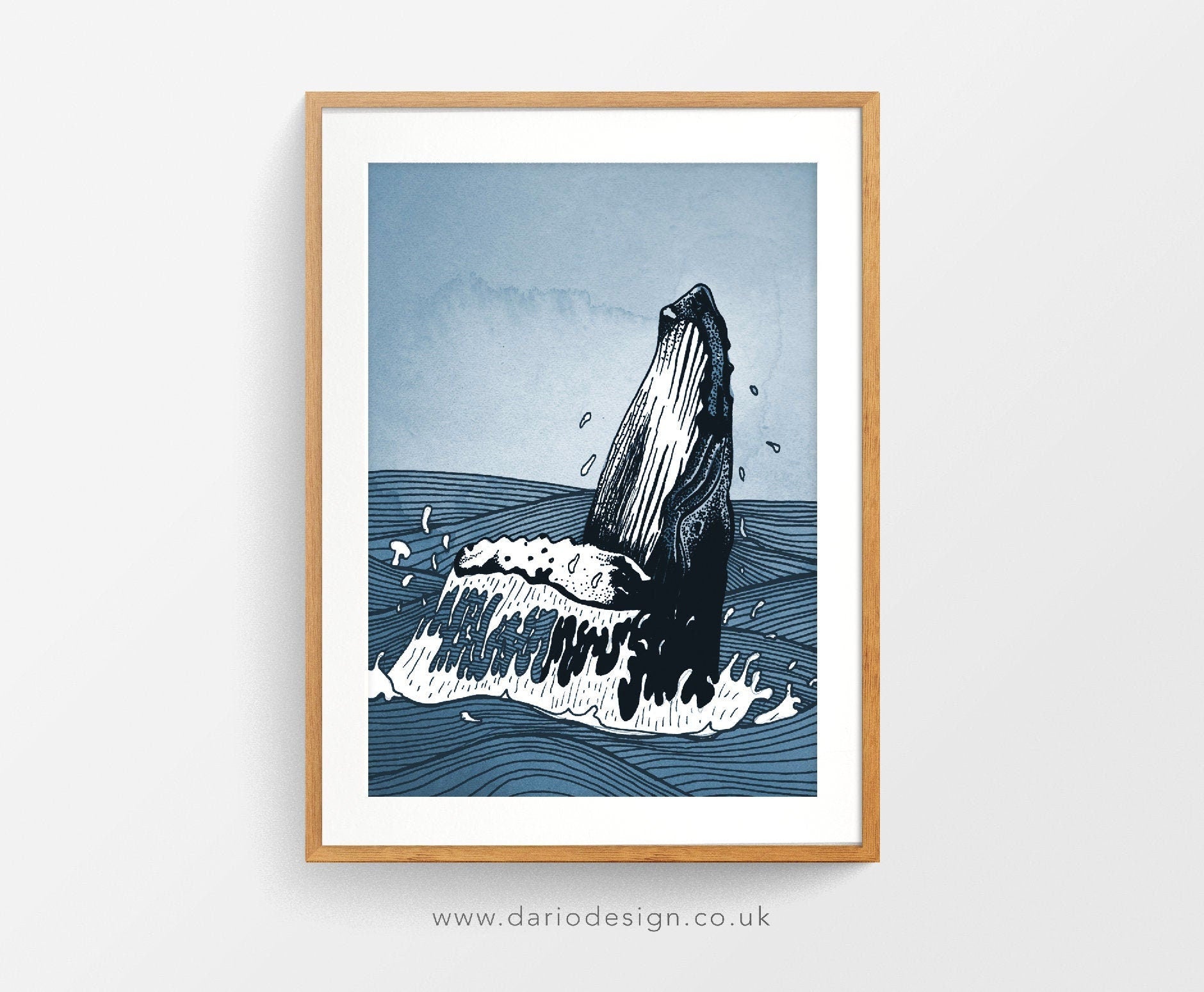 Humpback Whale breaching print