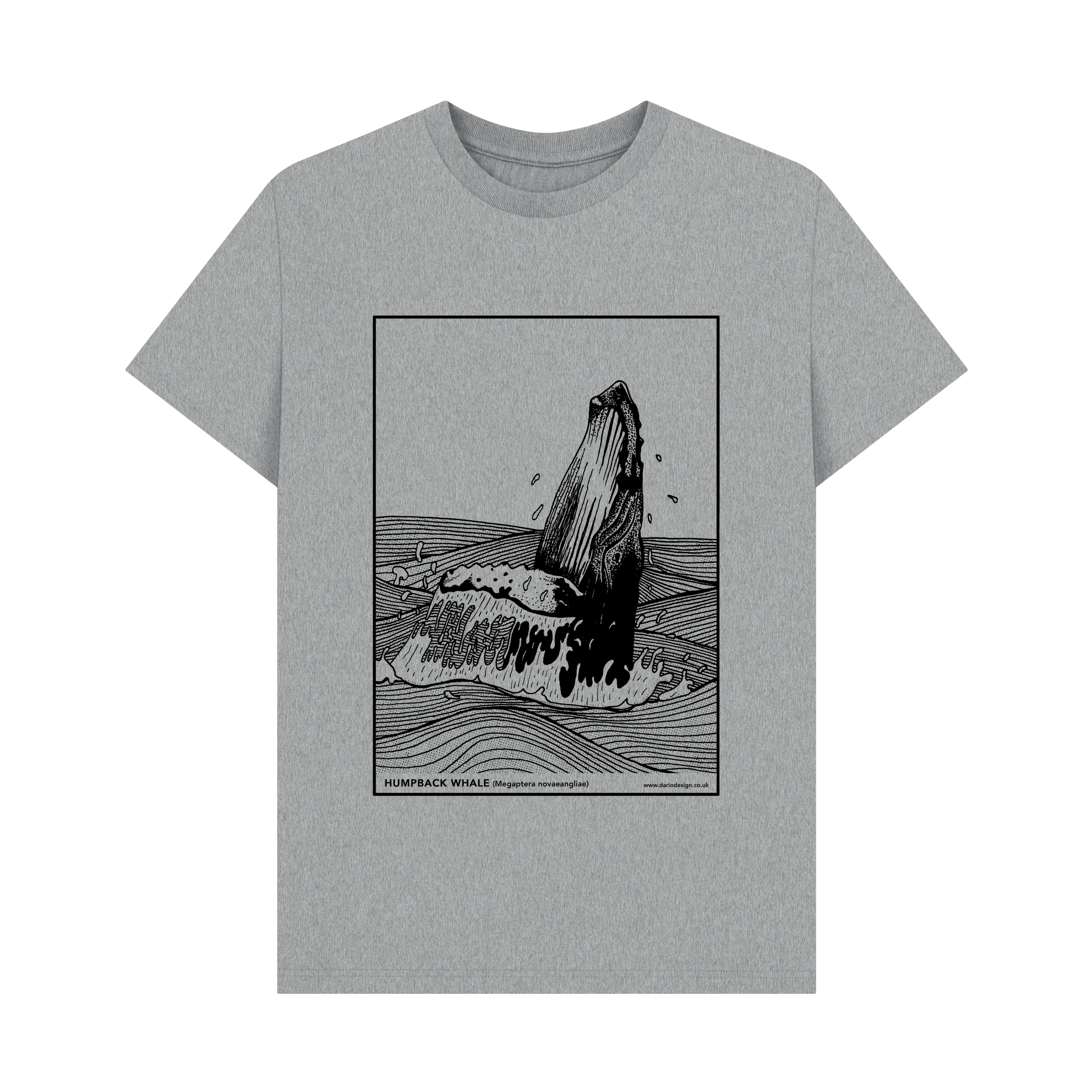 Athletic Grey Printed T-shirt Front