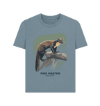 Stone Blue Printed T-shirt Front