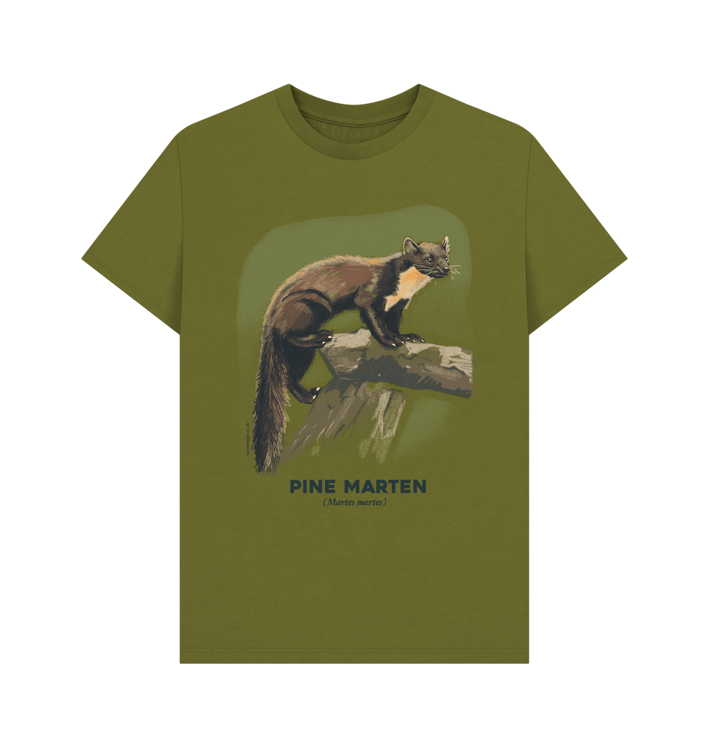 Moss Green Printed T-shirt Front
