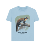 Milky Blue Printed T-shirt Front