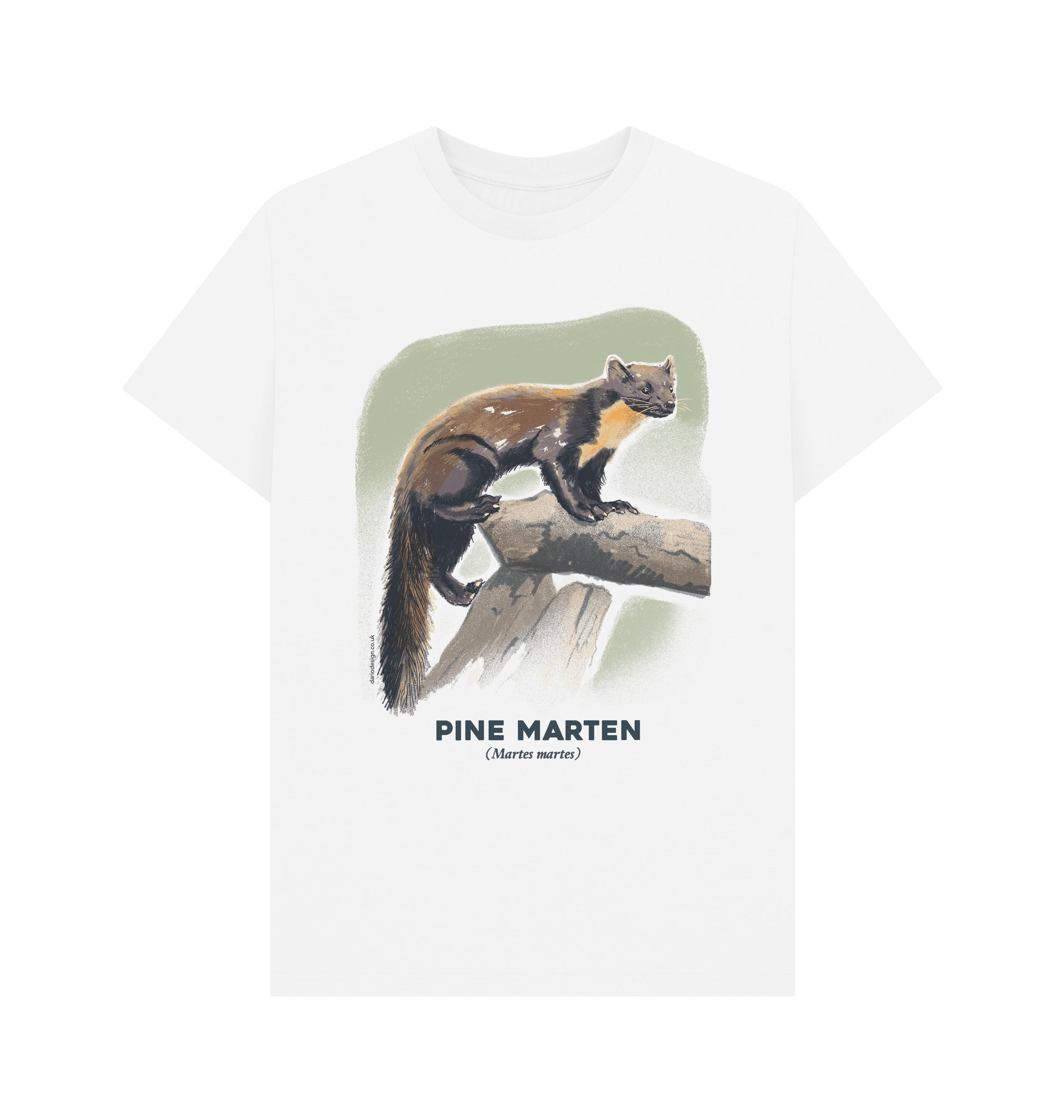 White Printed T-shirt Front