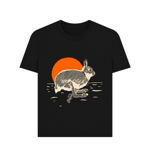 Black Printed T-shirt Front