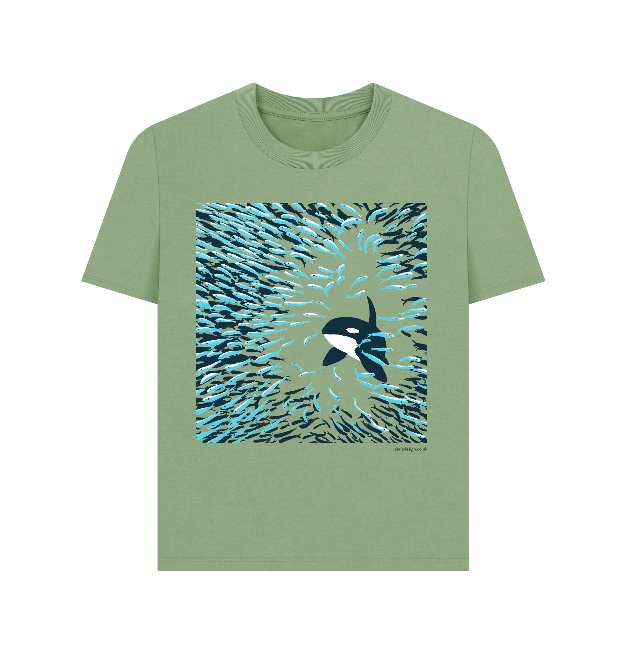 Sage Printed T-shirt Front