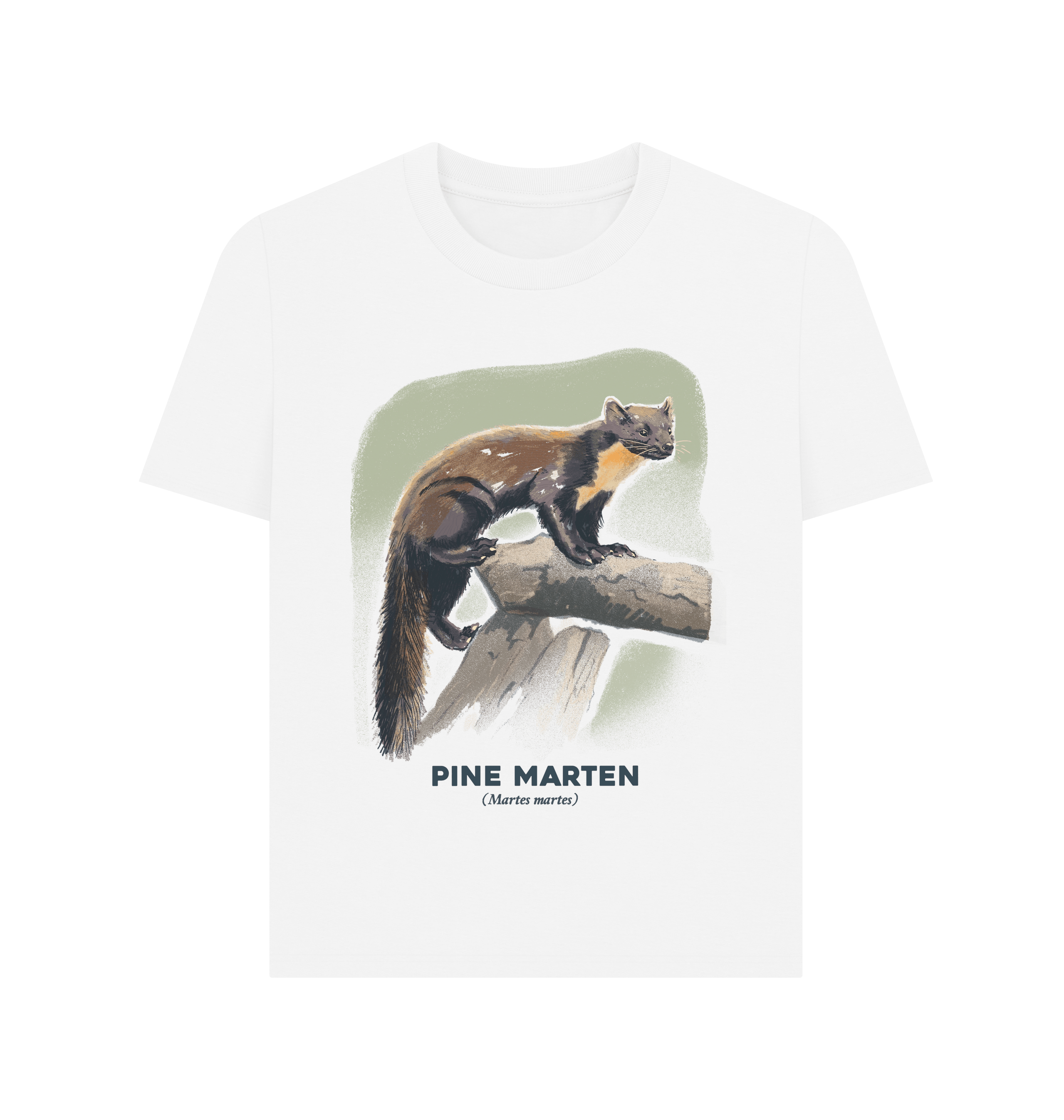 White Printed T-shirt Front