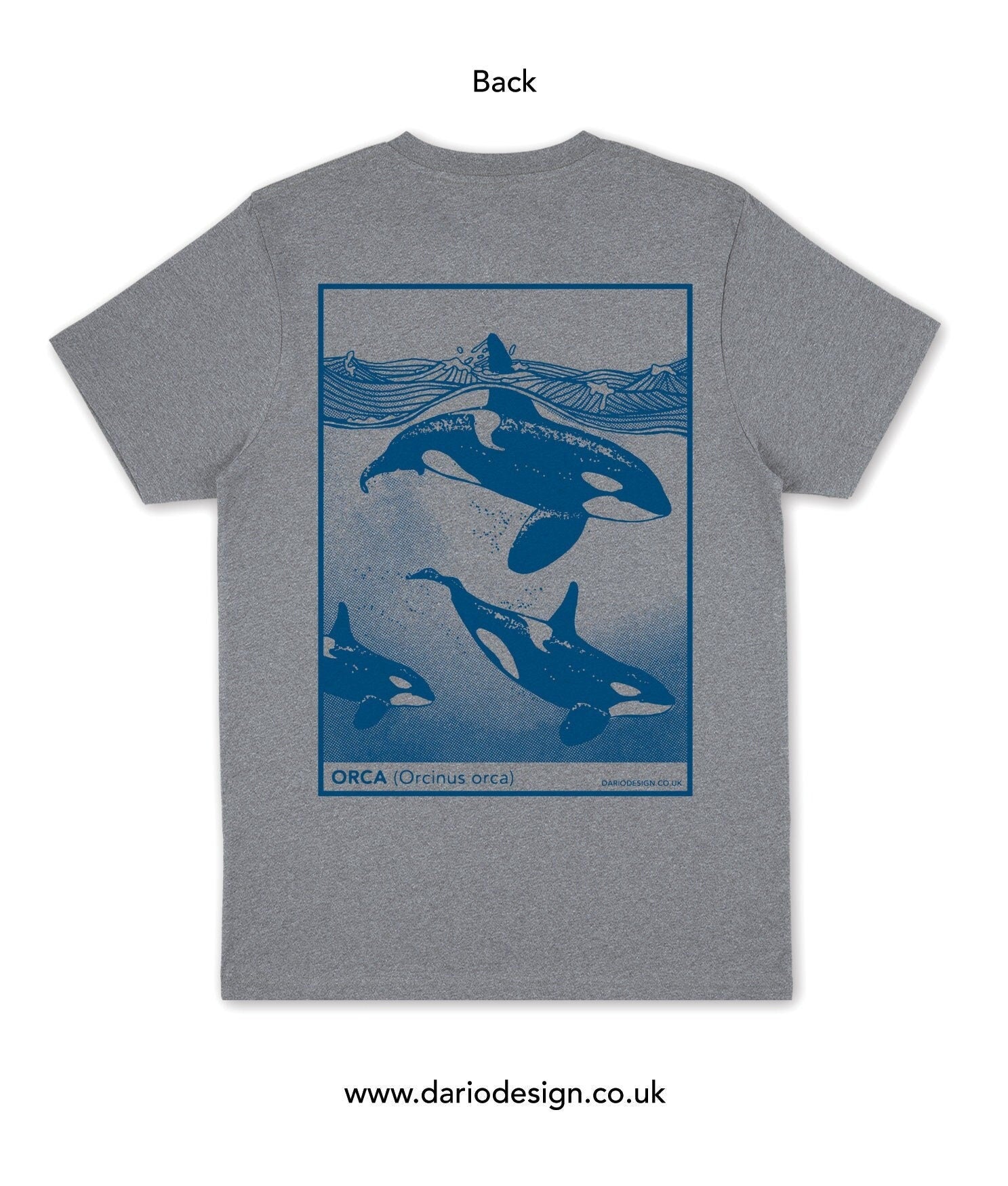 Orca Pod T-shirt. Organic cotton tee
