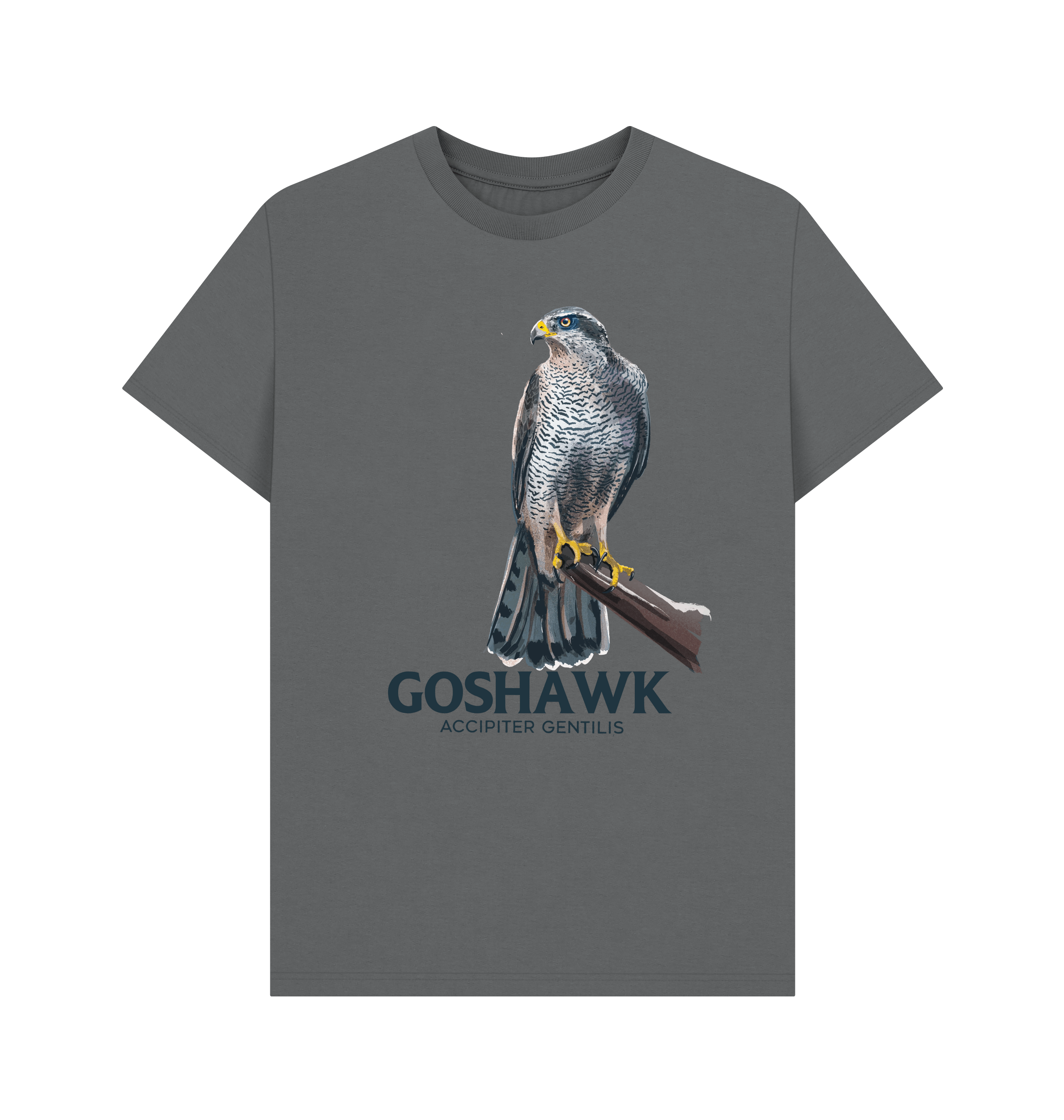 Slate Grey Printed T-shirt Front